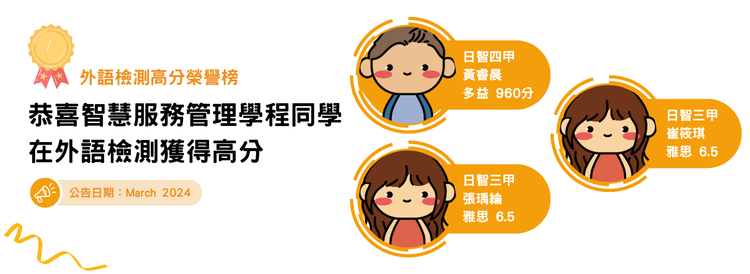 外語檢測榮譽榜
